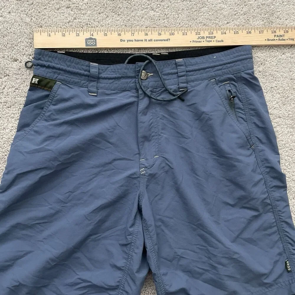 Howler Brothers Horizon Hybrid Shorts Blue Stone Ripstop Quick Drying Mens 32